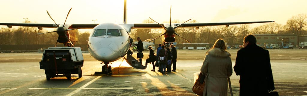 A couple travelling abroad for fertility treatment